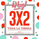 En Todomoda 3×2 en toda la tienda este fin de semana
