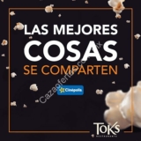 Cupón 2X1 Cinepolis en consumos de $150 o más en restaurantes Toks