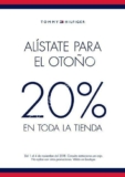 En Tommy Hilfiger 20% de descuento en toda la tienda este fin de semana