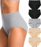 5 pack ropa interior para mujer de algodón cobertura completa bajan a un gran precio