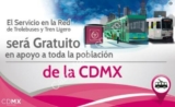 Transporte gratis hoy 20 de septiembre en metro, Metrobus, Trolebus, Mexibus, Suburbano y Autopistas