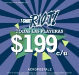 T Shirt Riot Aeropostale: Todas las playeras a $199 este fin de semana