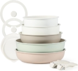 Batería de cocina Carote de cerámica antiadherente de 11 piezas baja de precio