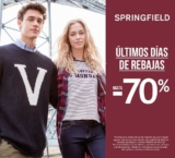 Últimas rebajas Springfield: Hasta el 70% de descuento