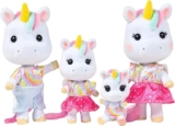 Set de 4 figuras de acción familia de unicornios bajan de precio