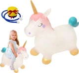 Unicornio inflable saltarín para niños baja en su menor precio