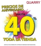 Venta Especial de Aniversario Quarry Jeans: Hasta 40% de descuento en toda la tienda