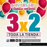 Venta de Aniversario The Home Store: 3×2 en toda la tienda este fin de semana