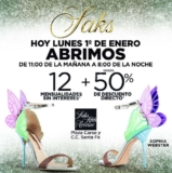 Venta de año Nuevo Saks México: Hasta 50% de descuento + 12 meses sin intereses