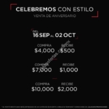 Venta de Aniversario Julio 2016: Hasta $2,000 de regalo con tus compras