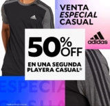 Venta Especial Innovasport: 2do a mitad de precio en playeras adidas