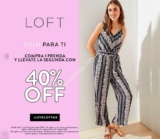 Venta Especial Loft: Segunda prenda con 40% de descuento este fin de semana