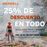 Venta Especial Merrell 2020: 25% de descuento en calzado, textil y mochilas