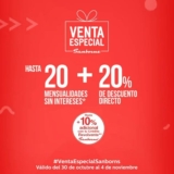 Venta Especial Sanborns del 30 de octubre al 4 de noviembre