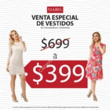 Venta especial de vestidos Mabel: Vestidos a sólo $399