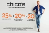 Venta Nocturna en Chico’s: 25% de descuento ó 20% en monedero electrónico y hasta 20 msi