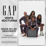 Venta Nocturna GAP: Hasta 30% de descuento