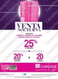 Venta Nocturna Liverpool Octubre 14 y 15: 25% de descuento ó 20% en monedero + hasta 20 msi