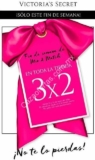 3×2 en boutiques Victoria’s Secret sólo este 13 y 14 de mayo