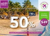 Promo Volaris de hasta 50% de descuento en vuelos nacionales e internacionales