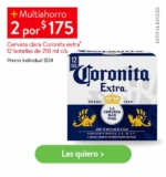 En Walmart Express 2×1½ en cervezas Coronita