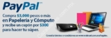 Cupón Walmart Paypal de $300 en Súper al comprar $3,000 o más en papelería y cómputo