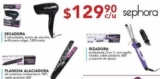 En Woolworth secadora, plancha para cabello o rizadora Sephora por $129.90