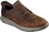 Zapatos deportivos de piel para hombre Skechers Garza-Gervin bajan a un gran precio